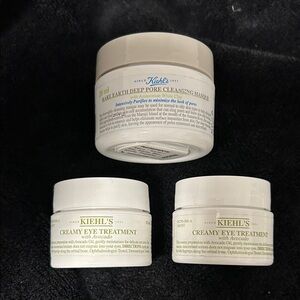 Kiehl's Skincare Trio with White and Green Accents